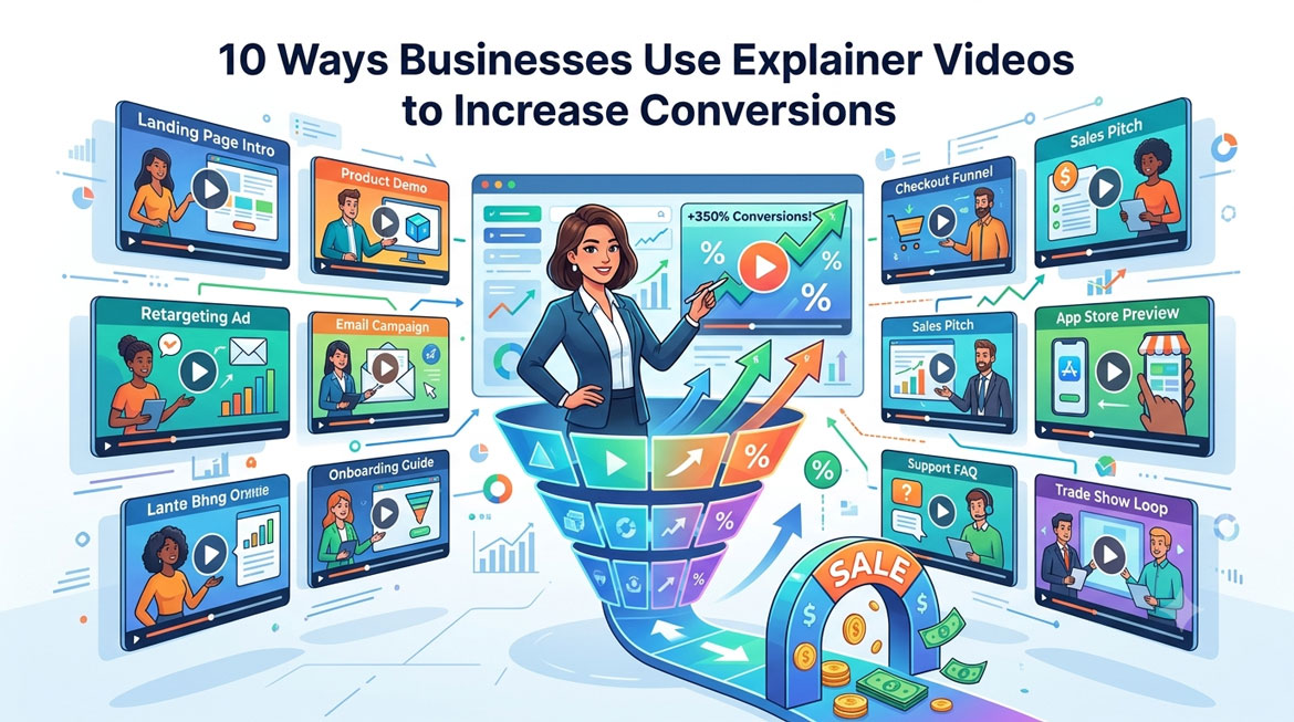 10 Ways to Increase Website Conversions with Explainer Videos